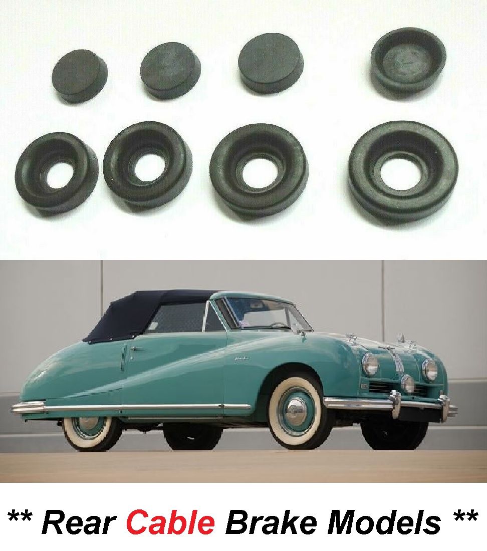 FRONT BRAKE WHEEL CYLINDER REPAIR SEALS KITS x4 (Austin A90 Atlantic) (**Rear Cable Brake Models**) (**1948- 51 Only**)  